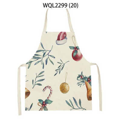 Kalėdinės prijuostės Lininės Moteriškos virtuvės prijuostės Kepimo reikmenys Namų dekoravimas Vyriškas prijuostės vaikiškam Naujųjų metų Kalėdų dovanos