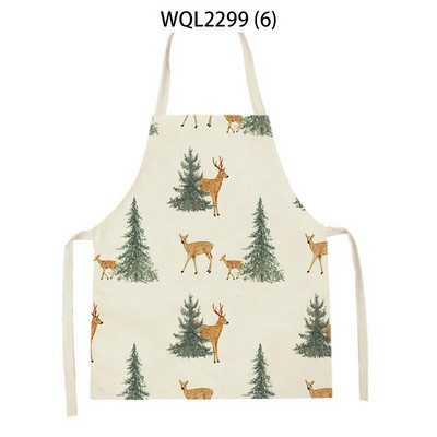 Kalėdinės prijuostės Lininės Moteriškos virtuvės prijuostės Kepimo reikmenys Namų dekoravimas Vyriškas prijuostės vaikiškam Naujųjų metų Kalėdų dovanos