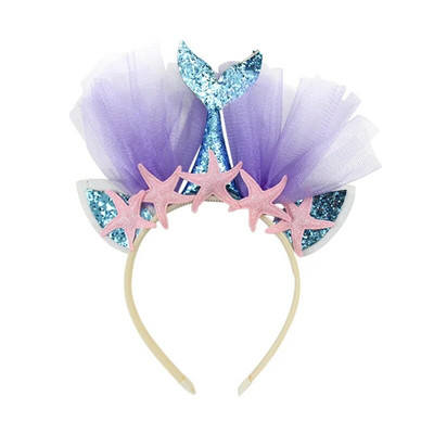 1 set Mermaid Happy Birthday Papirnati banner Svjetlucavi viseći vijenac Zastavica za dječju tematsku zabavu Baby Shower Dekoracija DIY pribor