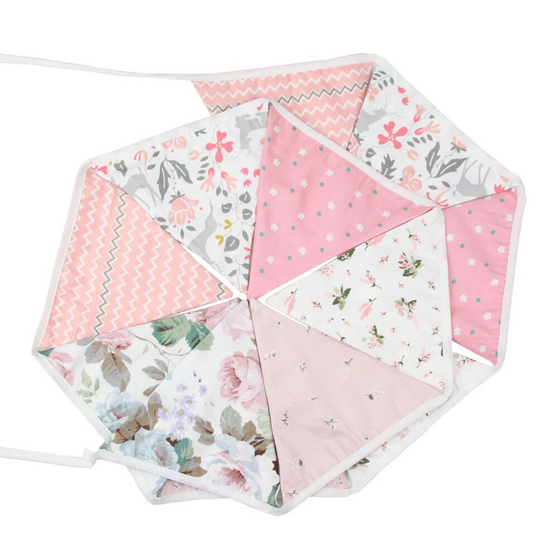 3,2 m Kahe küljega trükitud lipp Vimplipuu Puuvillane Kangas Bunner Sünnipäevabännerid Pulmade Rippbänner Peovannik kodukaunistuseks