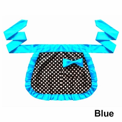 Fél vállpántos aranyos hercegnős kötény pamut féltestű rövid kis kötény női háztartáshoz, konyhai kertészkedéshez. Pöttyös munkakötények