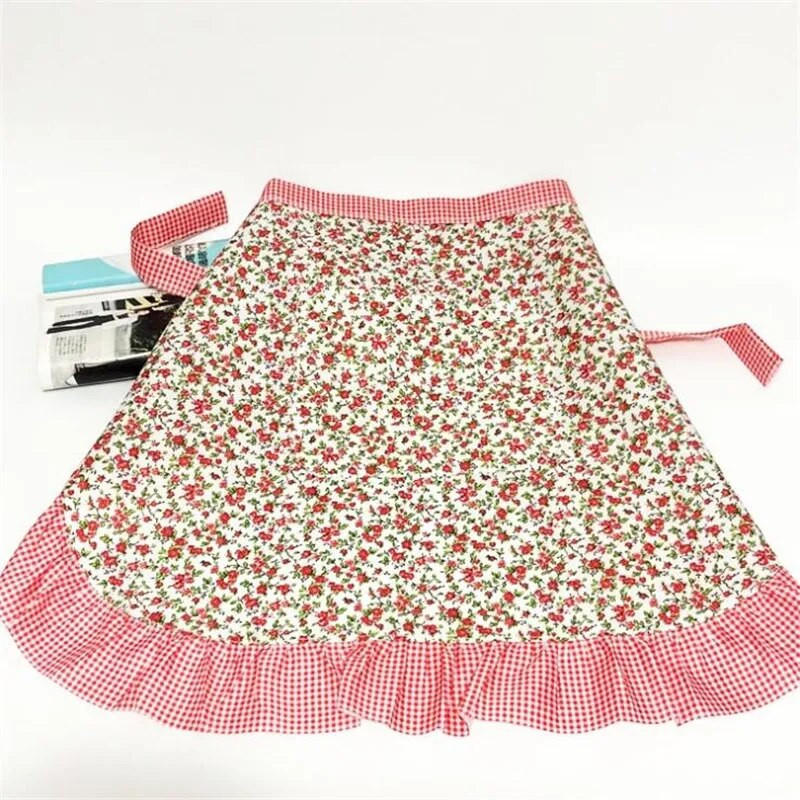 Kuhinjska pregača kratkog struka Čipkani kostim služavke s biberom do pola struka s poklonima za zabavu u kuhinji za žene konobarice