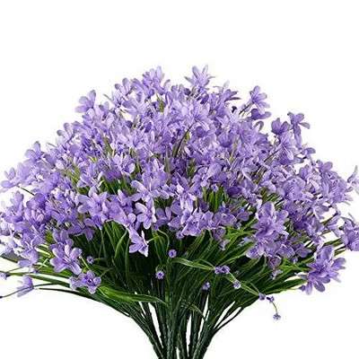 1 db Tavaszi fű orchidea művirágok műanyag hamis növények ellenálló kültéri otthoni kerti dekoráció fesztivál kellékek