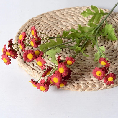 Saulės gėlė 30 galvų Spalvinga maža margučių šilko dirbtinės gėlės Namų sodo puošmena Chrizantema Vestuvės „Pasidaryk pats“ vakarėlis