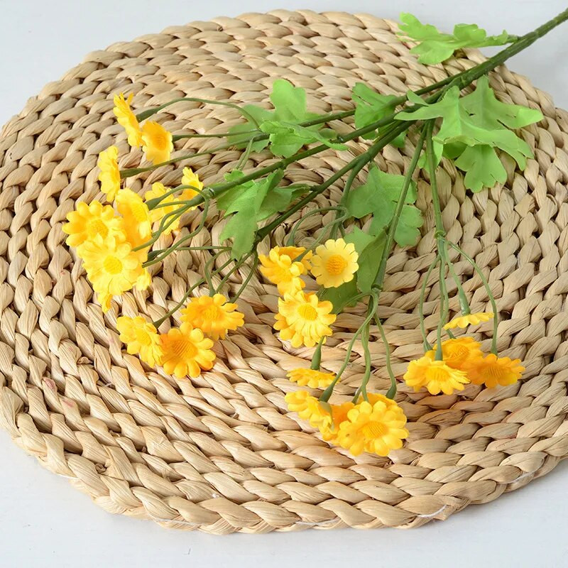 Saulės gėlė 30 galvų Spalvinga maža margučių šilko dirbtinės gėlės Namų sodo puošmena Chrizantema Vestuvės „Pasidaryk pats“ vakarėlis