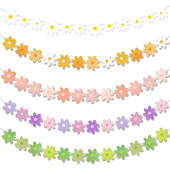 1 komplekti karikakrabännerid sünnipäevapeo lillepärja kevadsuvi karikakrateemaline peokaunistus Baby Shower pulmapeo bänner