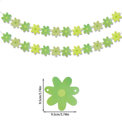 1 komplekti karikakrabännerid sünnipäevapeo lillepärja kevadsuvi karikakrateemaline peokaunistus Baby Shower pulmapeo bänner