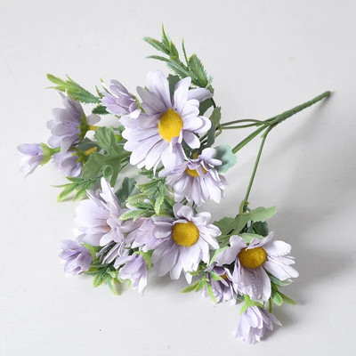 Decoratiune pentru casa Floare artificiala Buchet mic Margarete Plasare masa in aer liber Gradina nunta Crizantema Floare falsa