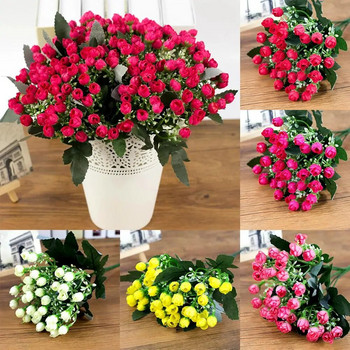 1~4 ΤΕΜ 27 εκ. Rose Silk Peony Μπουκέτο Τεχνητά Λουλούδια 36 Κεφαλών 1 Μάτσο φθηνά ψεύτικα λουλούδια για διακόσμηση γάμου σπιτιού