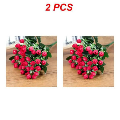 1–4 TK 27 cm roosist siidist pojengi kunstlillede kimp, 36 pead, 1 hunnik odavaid võltslilli kodu pulmakaunistuseks