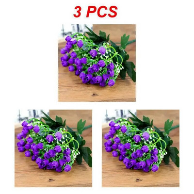 1–4 TK 27 cm roosist siidist pojengi kunstlillede kimp, 36 pead, 1 hunnik odavaid võltslilli kodu pulmakaunistuseks