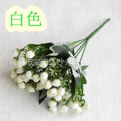 1–4 TK 27 cm roosist siidist pojengi kunstlillede kimp, 36 pead, 1 hunnik odavaid võltslilli kodu pulmakaunistuseks