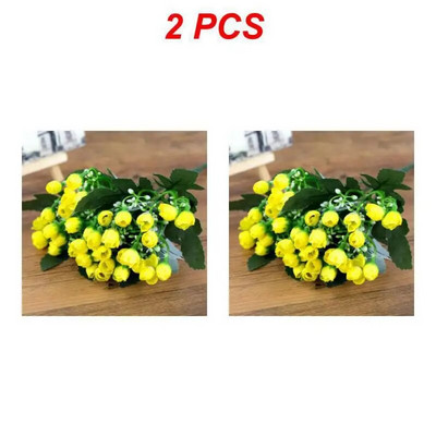 1–4 TK 27 cm roosist siidist pojengi kunstlillede kimp, 36 pead, 1 hunnik odavaid võltslilli kodu pulmakaunistuseks