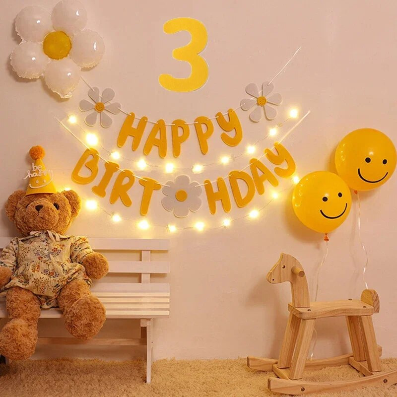 Százszorszép léggömb Boldog születésnapot