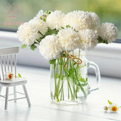 10 DB szimuláció virág asztalitenisz krizantém mesterséges pitypang esküvői otthoni dekoráció asztali dísz lövöldözős kellékek