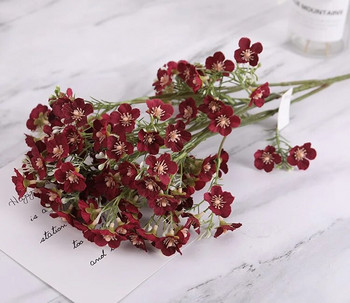 64 см изкуствена гипсофила сватбено цвете Фалшиви цветя Ins Орнаменти за декорация на дома Цветна аранжировка Копринени цветя