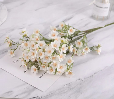 64 cm Mesterséges Gypsophila esküvői virág Hamis virágok lakberendezési díszek virágkötészeti selyem virágok