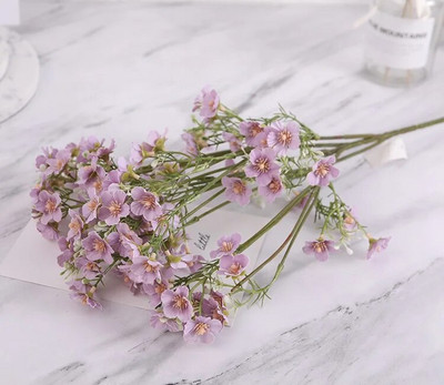 64 cm Mesterséges Gypsophila esküvői virág Hamis virágok lakberendezési díszek virágkötészeti selyem virágok