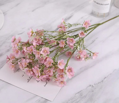 64 cm Mesterséges Gypsophila esküvői virág Hamis virágok lakberendezési díszek virágkötészeti selyem virágok