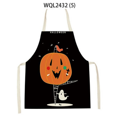 Helovino virtuvės prijuostė Moterų Vyrai Pinafore Suaugusiųjų Vaikų Prijuostė Kulinarija Moliūgai Ragana Katės Spausdinti Prijuostė Buitinės valymo priemonės