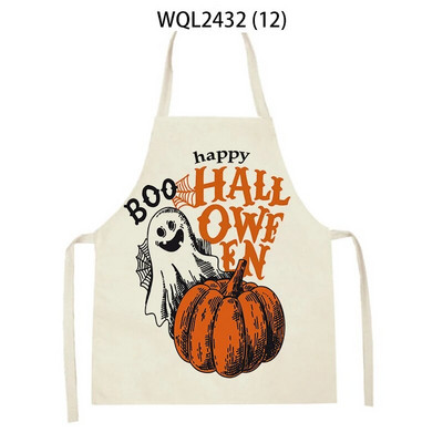 Helovino virtuvės prijuostė Moterų Vyrai Pinafore Suaugusiųjų Vaikų Prijuostė Kulinarija Moliūgai Ragana Katės Spausdinti Prijuostė Buitinės valymo priemonės