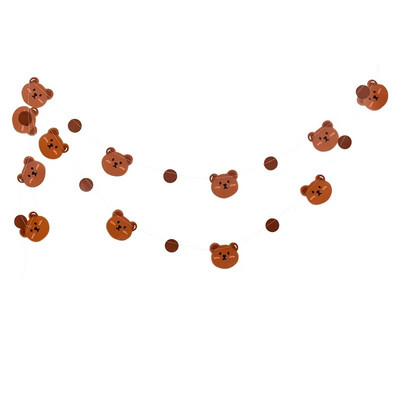 1 szett 2,5 milliós aranyos karton barna medve transzparens maci témájú 1. születésnapi transzparensek születésnapi parti díszek babazuhany barkácskellékek