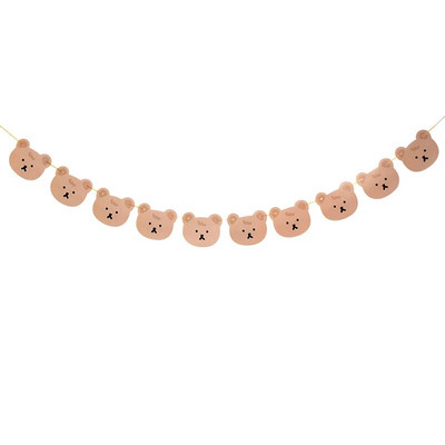 1 szett 2,5 milliós aranyos karton barna medve transzparens maci témájú 1. születésnapi transzparensek születésnapi parti díszek babazuhany barkácskellékek