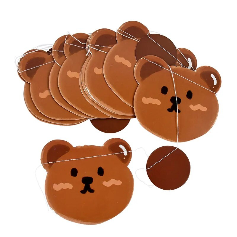 1 szett 2,5 milliós aranyos karton barna medve transzparens maci témájú 1. születésnapi transzparensek születésnapi parti díszek babazuhany barkácskellékek