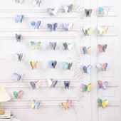 Ghirlandă de fluturi din hârtie 3D, cu laser, cu fluturi, banner agățat, steaguri, adulți, copii, decorare pentru petrecerea de naștere, consumabile pentru baby shower