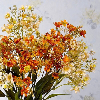 Πολυτελή Ρετρό Δάφνη λιλά φθινοπωρινά λουλούδια τεχνητά λουλούδια διακόσμηση σπιτιού flores artificiales φθινοπωρινά λουλούδια
