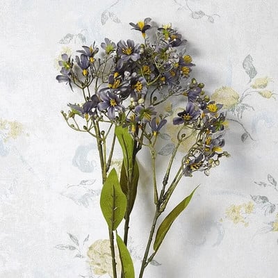 Luxus Retro Daphne lila virág őszi dekorációk művirágok lakberendezési flores mesterséges őszi virágos