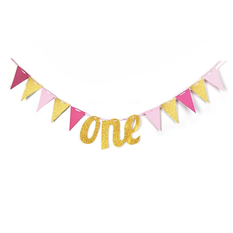 Baba 1. születésnapi parti díszek I Am One sármány szalagcímek fiú lány parti dekoráció első éves füzérsármány kellékek