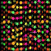 Neon fluoreszkáló füzér Kerek csillagok Glow Party dekoráció Boldog születésnapot Banner Babazuhany kellékek Esküvői dekoráció