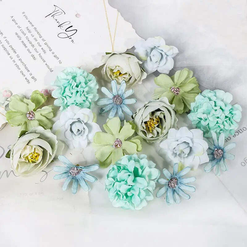 16 kom/vreća Ruže Umjetno cvijeće Svileno lažno cvijeće za uređenje doma Dekoracija vjenčanja Buket mladenke DIY dodaci za vijenac