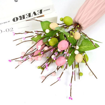 Πασχαλινό τεχνητό λουλούδι αφρός Αυγό κλαδί δέντρου ψεύτικο φυτό Διακοσμητικά τραπεζιού δωματίου Πασχαλινή διακόσμηση 2023 Προμήθειες για πάρτι σπιτιού