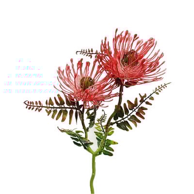 Dirbtinė chrizantema rutulinė gėlė Leucospermum puokštė stiebo plastikinė hortenzija vestuvių renginių vakarėliui, namų sodo dekoravimui