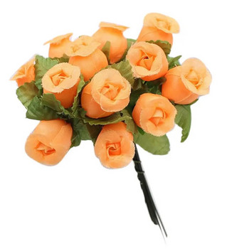 1 μπουκέτο τεχνητό λουλούδι με 12 τριαντάφυλλα κεφαλές DIY Craft Διακοσμητικό πάρτι για το σπίτι