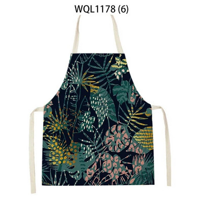 Kuhinjska pregača s ispisom iz tropske džungle Biljka Zeleno lišće Djeca Muškarci Žene Kuharske pregače Kuharske pregače Motocikli za čišćenje Pinafore
