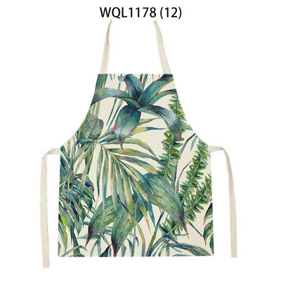 Kuhinjska pregača s ispisom iz tropske džungle Biljka Zeleno lišće Djeca Muškarci Žene Kuharske pregače Kuharske pregače Motocikli za čišćenje Pinafore
