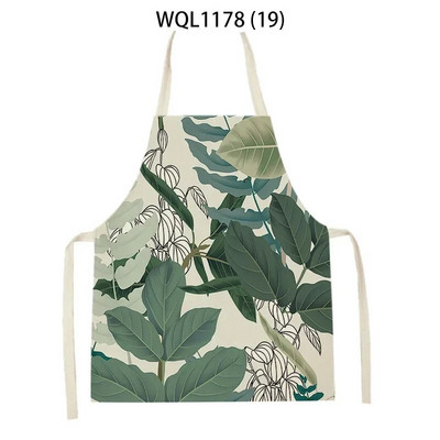 Kuhinjska pregača s ispisom iz tropske džungle Biljka Zeleno lišće Djeca Muškarci Žene Kuharske pregače Kuharske pregače Motocikli za čišćenje Pinafore