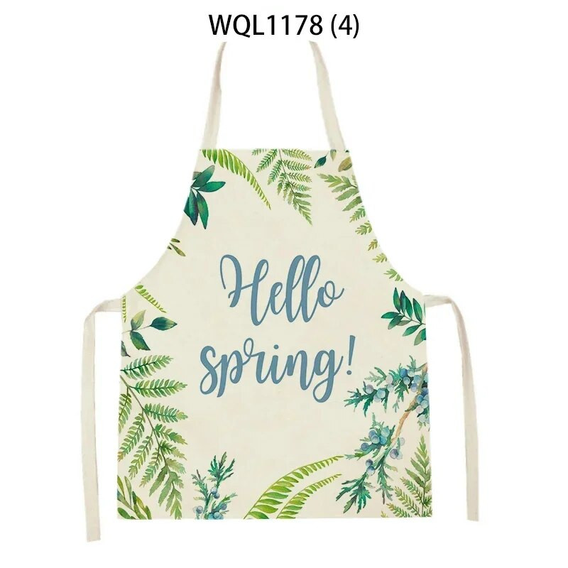 Kuhinjska pregača s ispisom iz tropske džungle Biljka Zeleno lišće Djeca Muškarci Žene Kuharske pregače Kuharske pregače Motocikli za čišćenje Pinafore