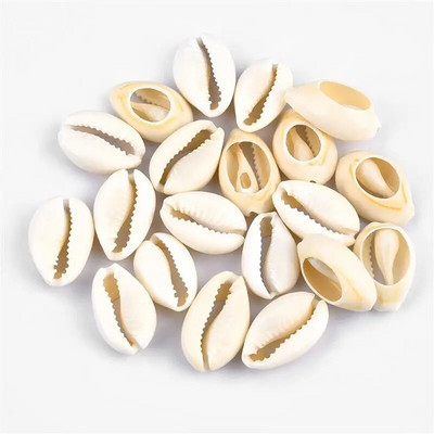 20/50db Kis ömlesztett vágott szál tengeri természetes kagyló kagyló gyöngyök Cowry Cowrie ékszerek kézműves kiegészítők lyukak barkács karkötő nőknek