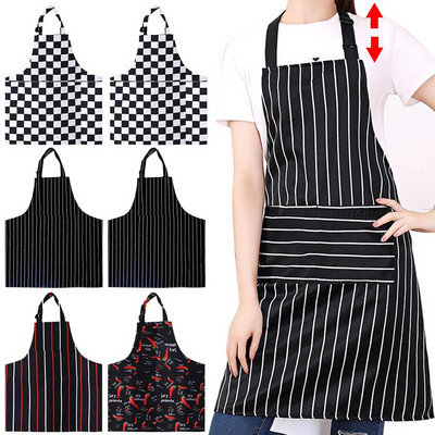 Kitchen Aprons for Woman Men Barista Bartender Chef BBQ Hairdressing Cooking Work Apron Catering Uniform Kitchen Accessories