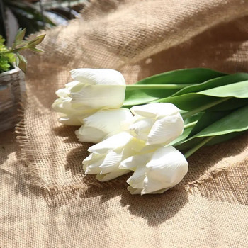 1 τεμάχιο HOT Artificial Tulip Flower Real Touch Home Τεχνητά λουλούδια από μετάξι για διακόσμηση γάμου στο σπίτι flores artificiales