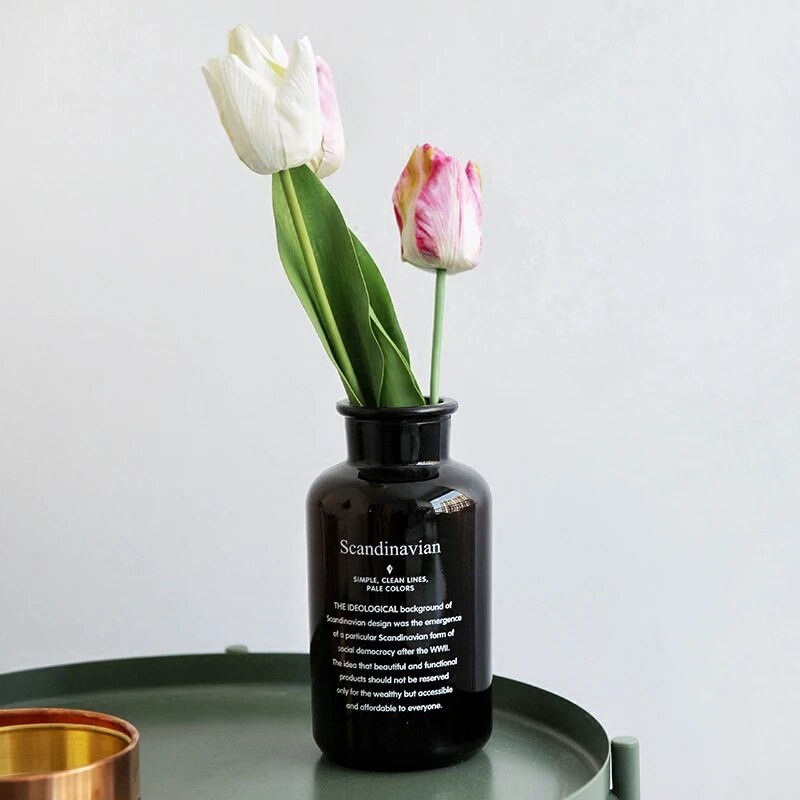 1 db FORRÓ mesterséges tulipánvirág Real Touch otthoni mesterséges selyem virágok otthoni esküvői dekorációhoz flores mesterséges