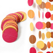 Ziua Recunoștinței Banner pentru petrecere de toamnă Decor Frunze de hârtie artificială Ghirlande cerc agățate pentru Crăciun Toamnă Nuntă Candy Bar