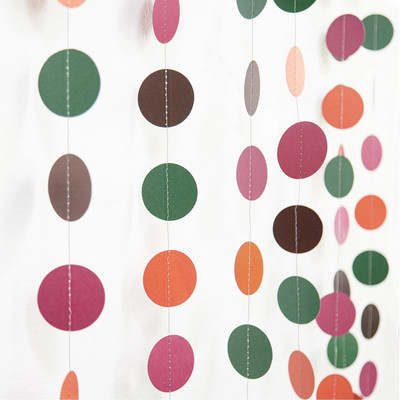 Ziua Recunoștinței Banner pentru petrecere de toamnă Decor Frunze de hârtie artificială Ghirlande cerc agățate pentru Crăciun Toamnă Nuntă Candy Bar