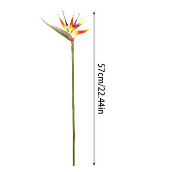 Изкуствени цветя от райска птица Фалшиво растение Цвете с дълго стъбло, подходящо за Направи си сам Декор на домашно парти