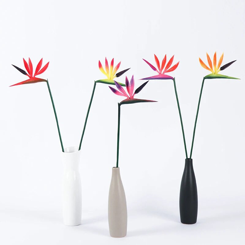 Mesterséges paradicsommadár virágok hamis növény hosszú szárú virág, alkalmas barkácsolás otthoni partitémájú dekorációra