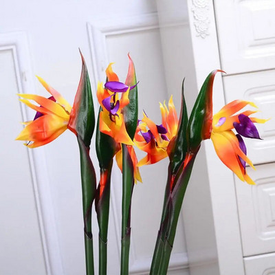 1τμχ 80cm Flower Bird Of Paradise Τεχνητό λουλούδι Ψεύτικο φυτό Strelitzia Reginae Τελετή Γάμου Σπίτι Ξενοδοχείο Διακοσμητικό τραπέζι